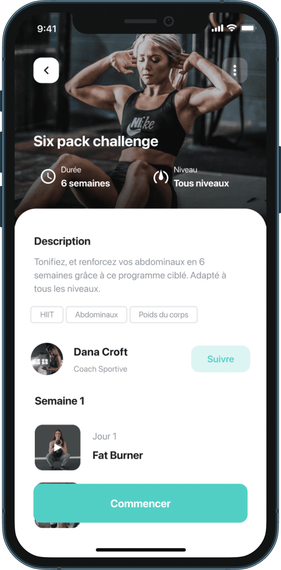 Palestra app start program