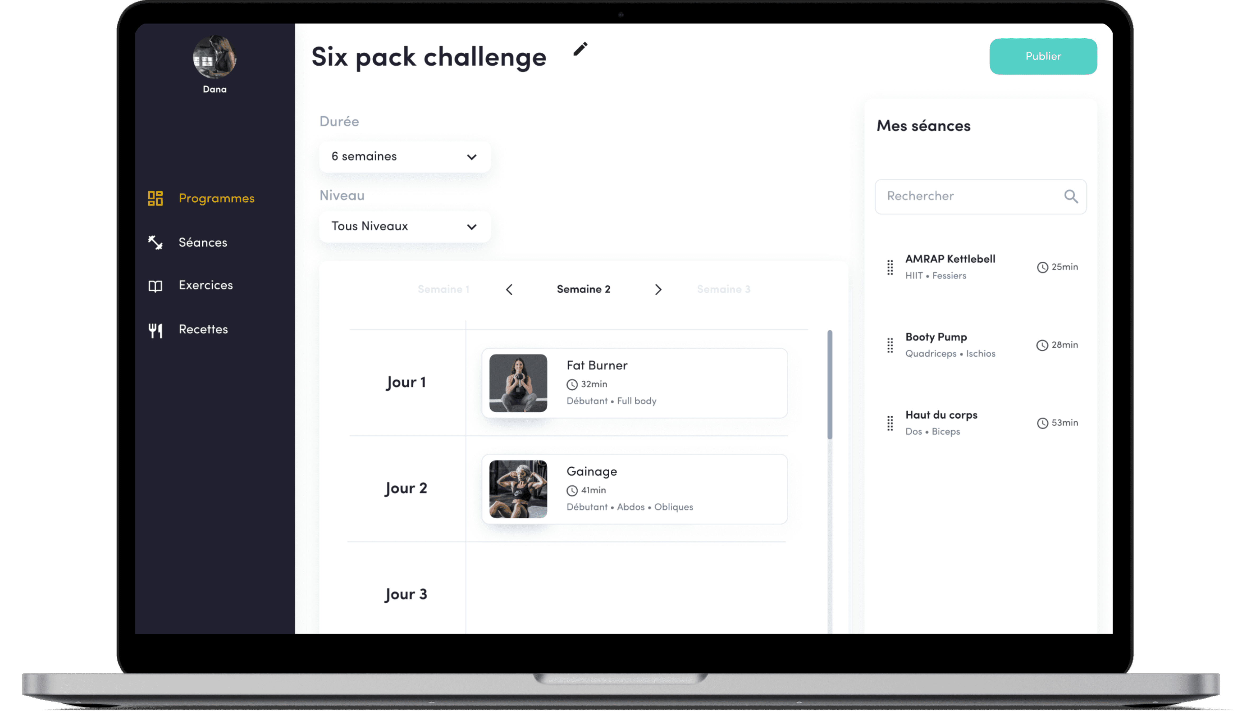 Palestra backoffice
